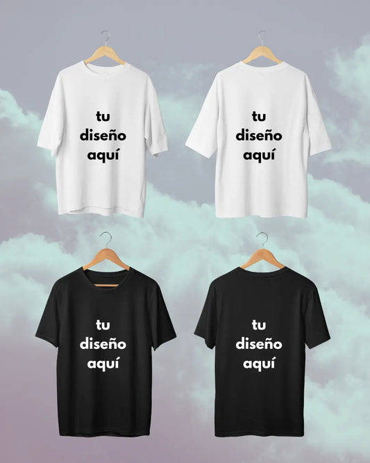 Playera 100% Personalizada (Doble Estampado / Frente y Vuelta)