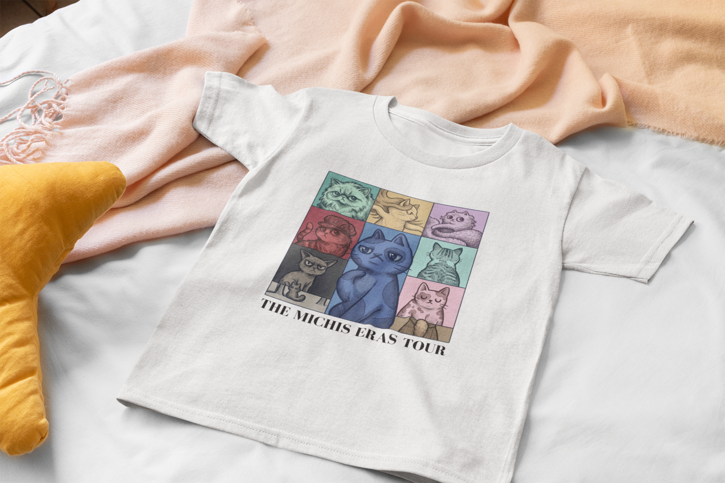 Playera The Michis Eras Tour - Cat Lover Edition (Blanca)