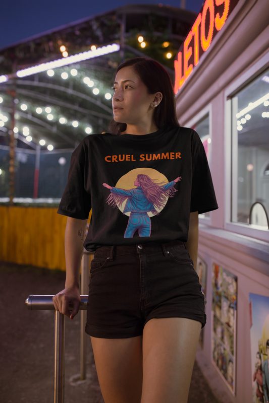 Playera Cruel Summer - Retro Summer (Negra)