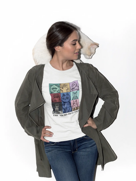 Playera The Michis Eras Tour - Cat Lover Edition (Blanca)